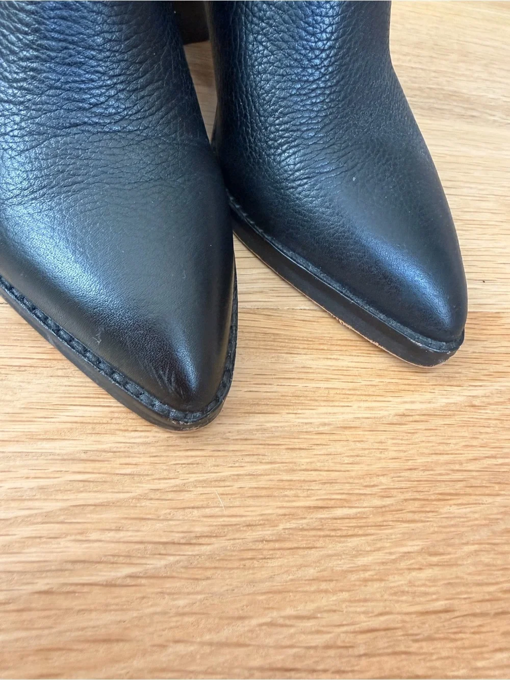 Dolce Vita Black Leather Cutout Ankle Booties